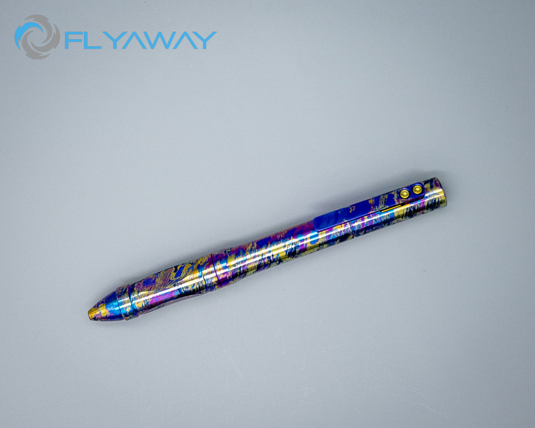 Anode Pen - Brush pattern Dark Purple, Gold, Fuchsia, Light Purple