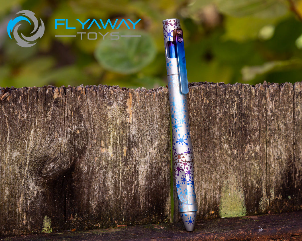 Anode Pen - Splat Pattern Bronze/Purple/Blues Fade